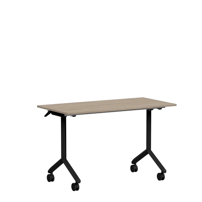 Foldable table Ergofunk Tilt 1200 x 600 white ash/black