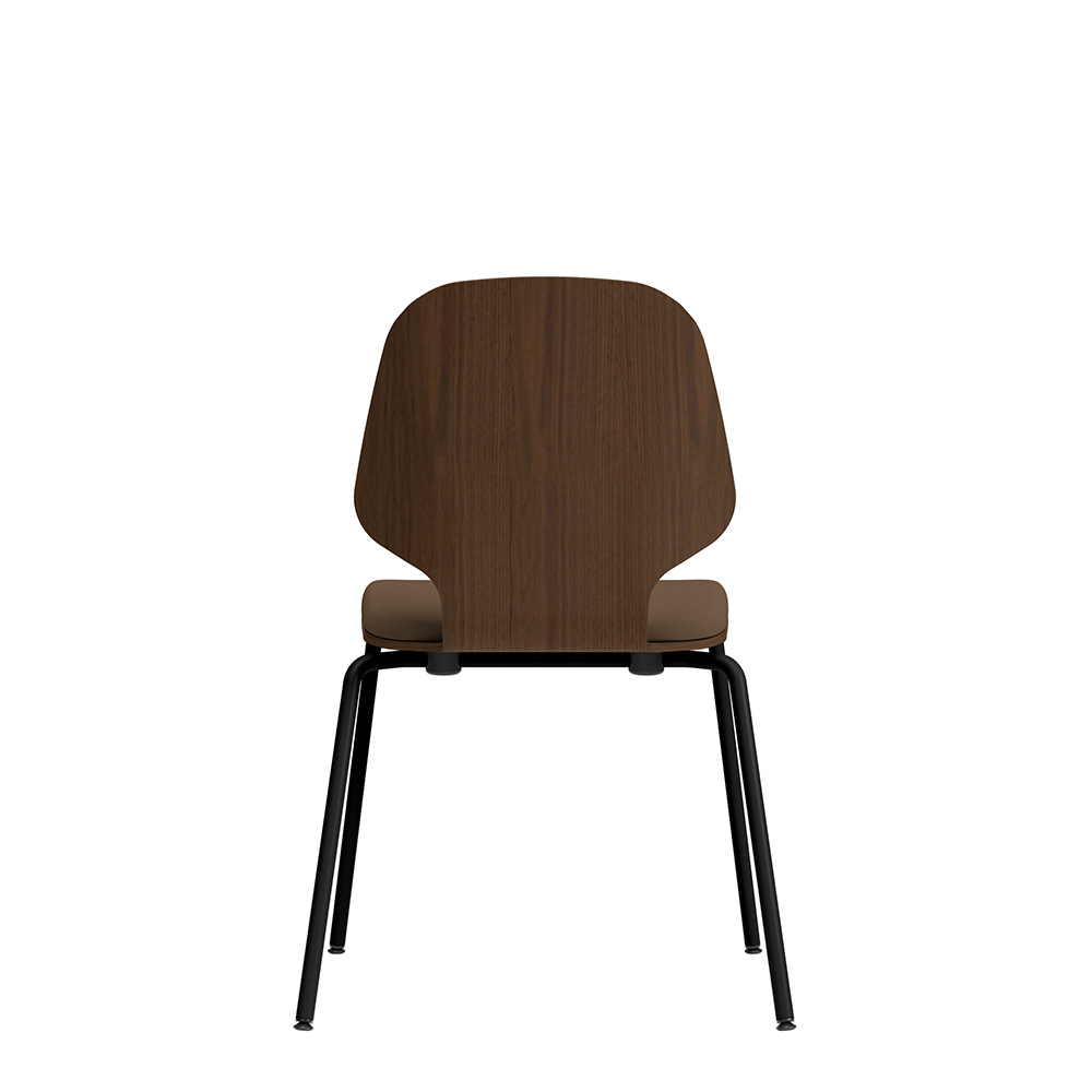 Råshult four legs Walnut, black stand, fabric Cura Loop 61260