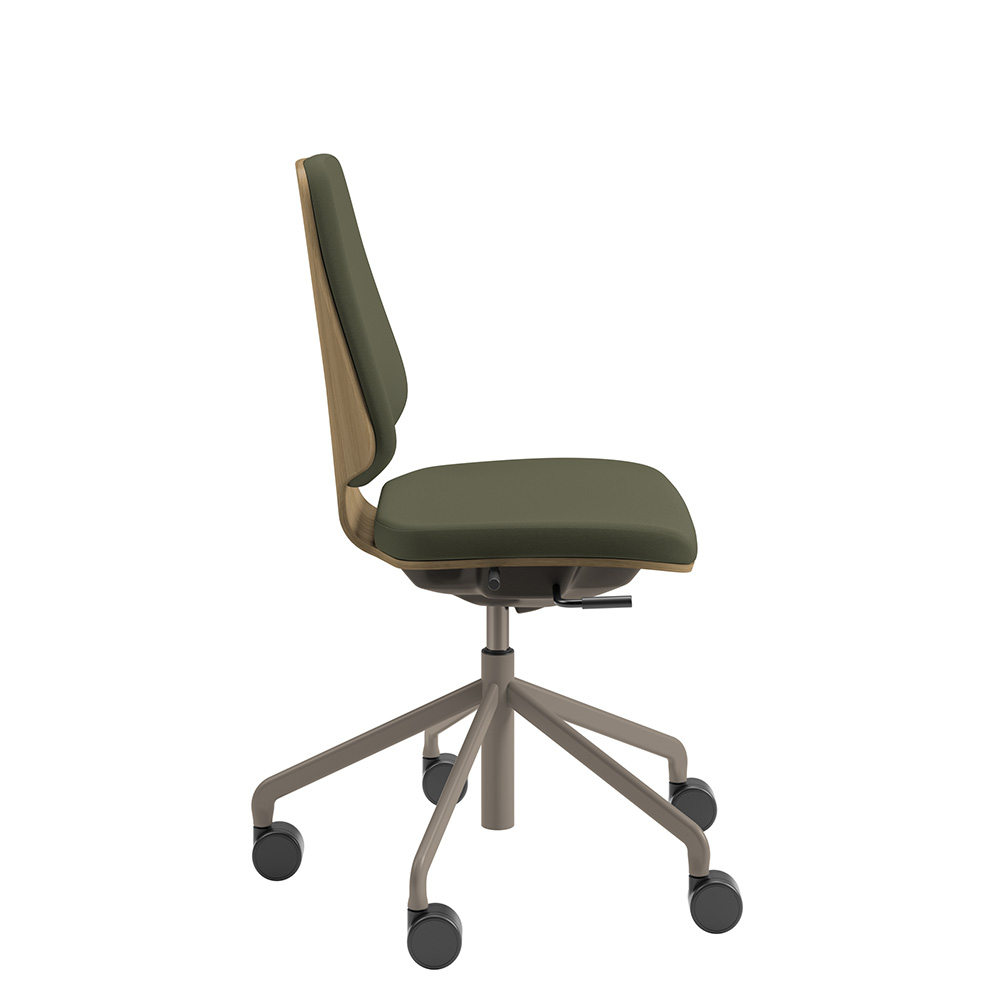 Råshult oak, stand champagne, fabric Cura Loop 68261