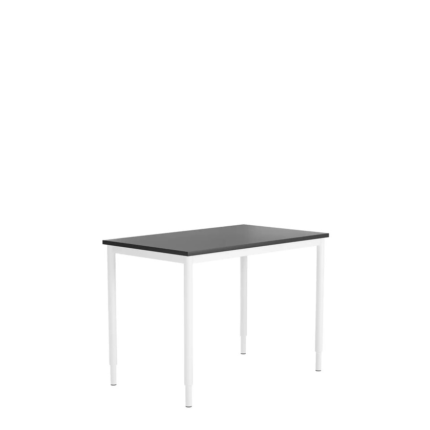 Table 800 X 800 dark grey/white