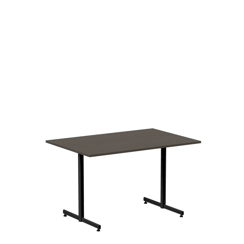 Café/lunch table 1200x800 dark ash/black