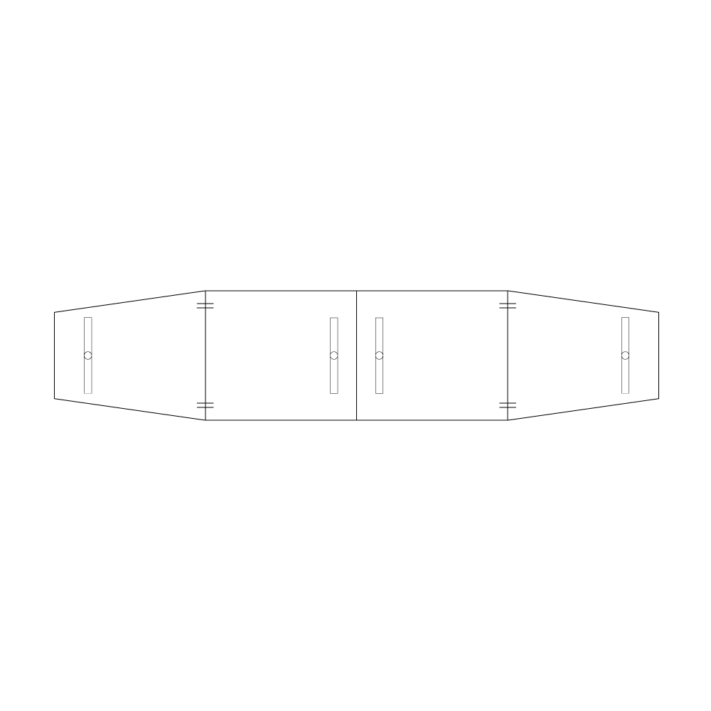 Conference table 5600 X 1200 X 800 white ash/white, rectangular stands