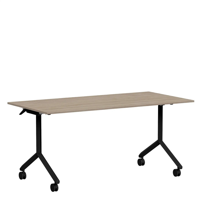 Foldable table Ergofunk Tilt 1600 x 800 white ash/black