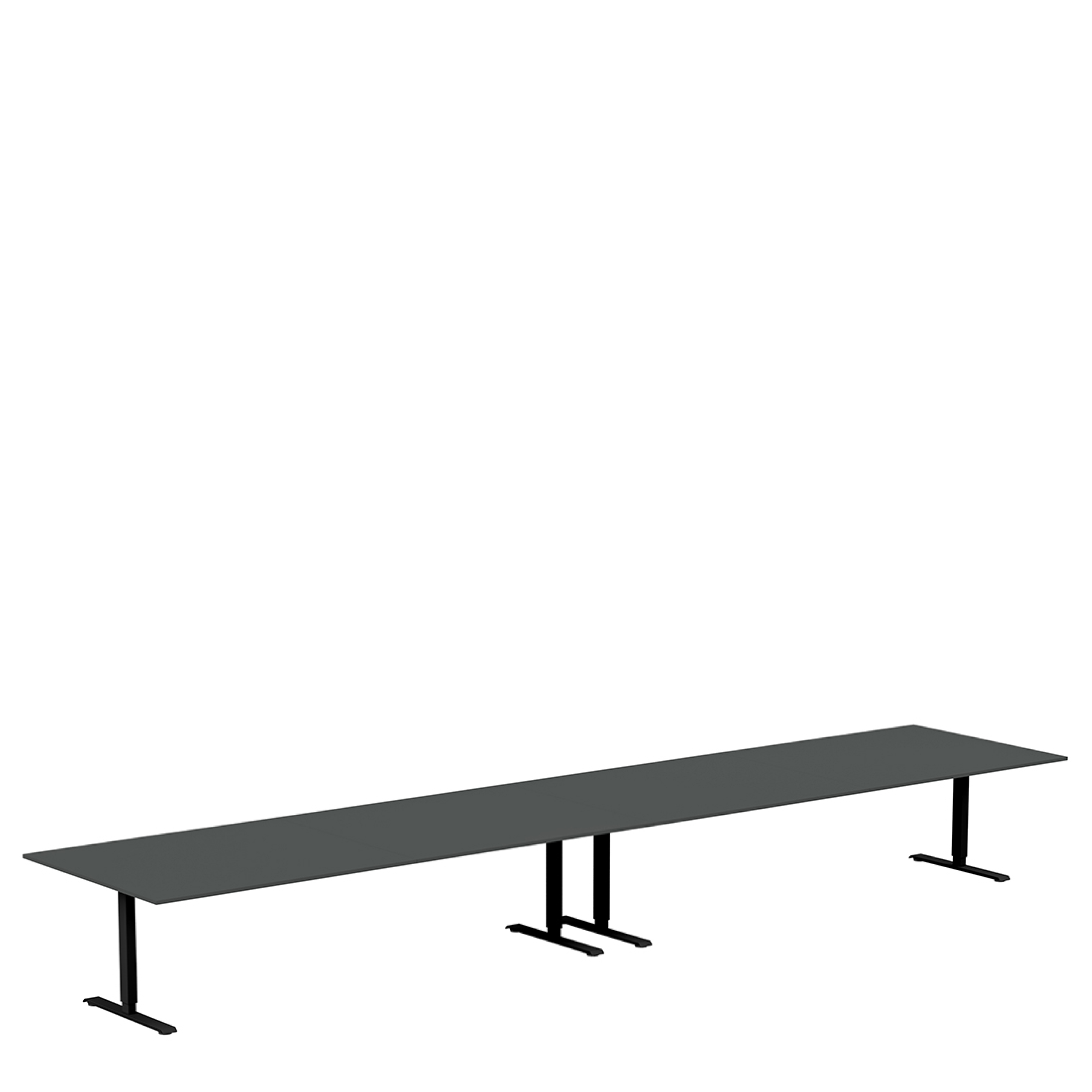 Conference table for 18-20 people, dark grey/black | Lanab