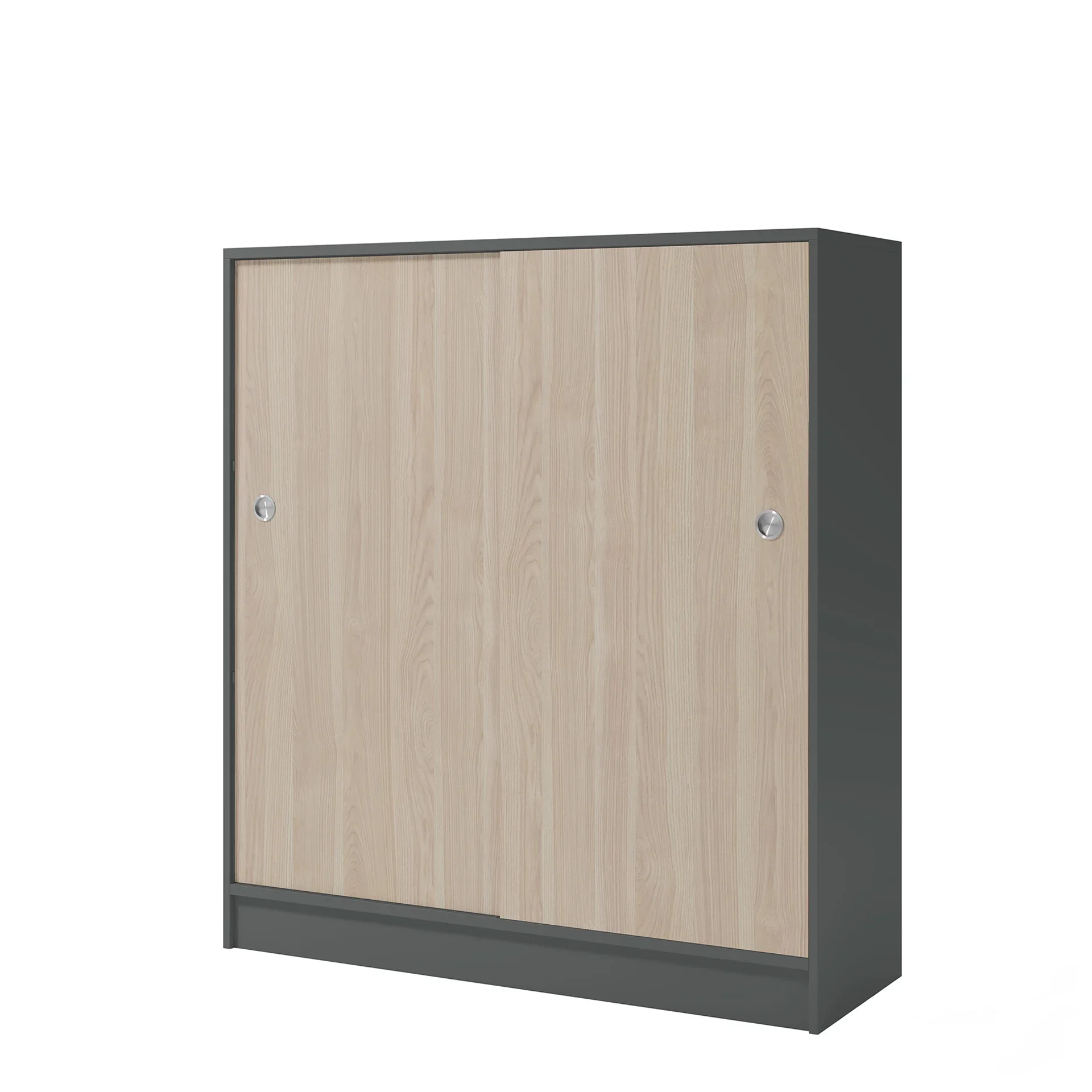 Cabinet with sliding doors Dark grey/Ash 3107