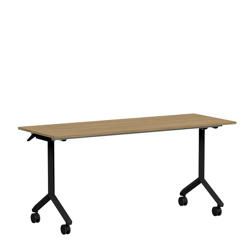 Foldable table Ergofunk Tilt 1600 x 600 oak/black