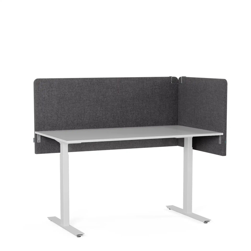 Table screen Selma reinforced 800x650x40 Graphite grey 004