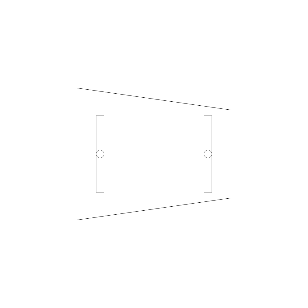 Conference table 1400 X 1200 X 800 white ash/white, round stands