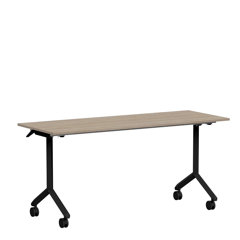 Foldable table Ergofunk Tilt 1600 x 600 white ash/black