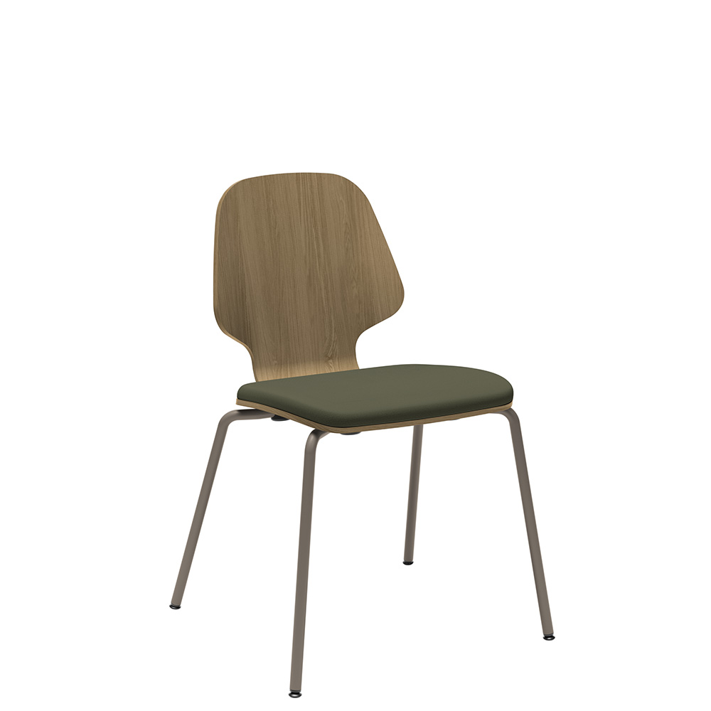 Råshult four legs oak, stand champagne, fabric Cura Loop 68261