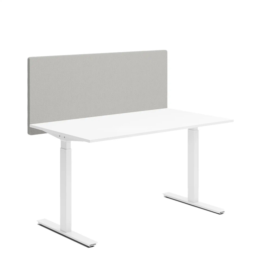 Table screen Alma 1400x600x34 Cara EJ004 light grey