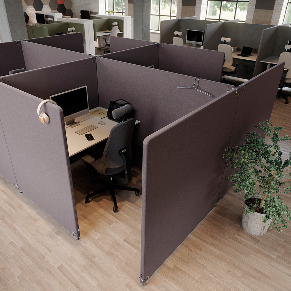 Floor screen Selma 1000 X 1500 X 40 Grey 003 