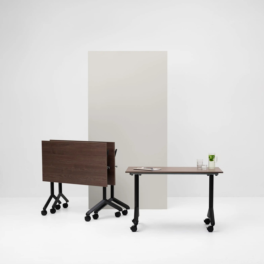 Foldable table Ergofunk Tilt 1600 x 600 white ash/black