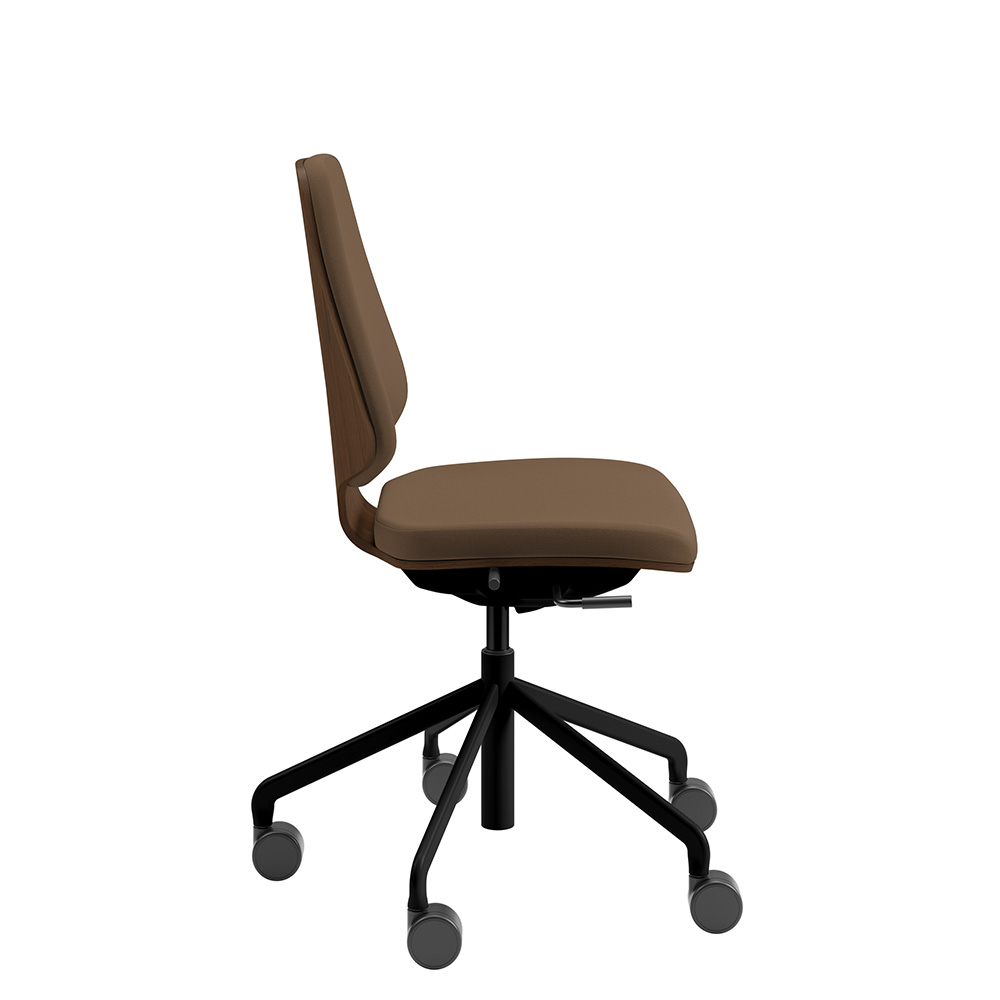 Råshult Walnut, black stand, fabric Cura Loop 61260