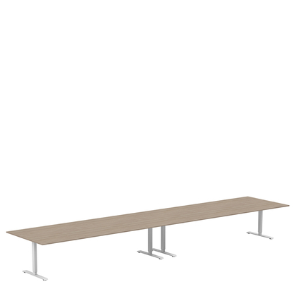 Conference table 5600 x 1200 with rectangular stands