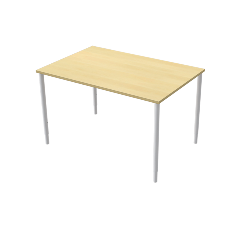 Table 1200 X 600 birch/white