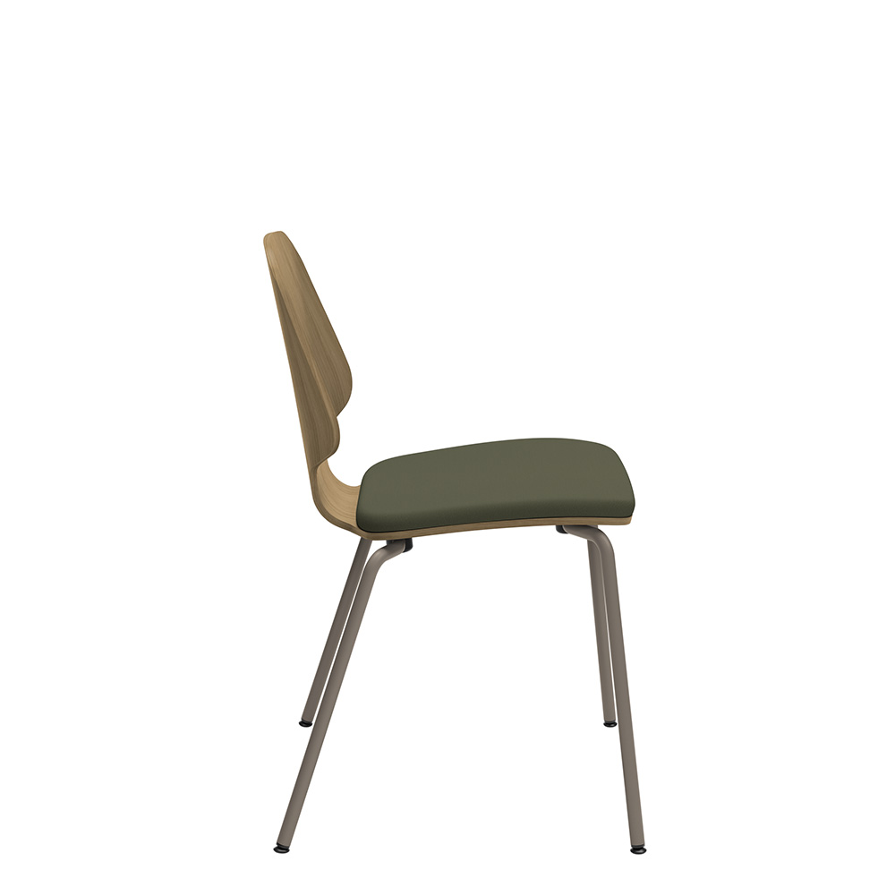 Råshult four legs oak, stand champagne, fabric Cura Loop 68261